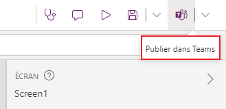 Publier dans Teams.