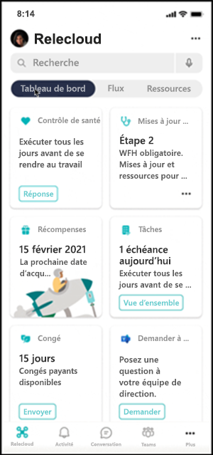 Image de l’endroit où spécifier la langue de l’application mobile.