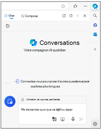 Microsoft Copilot dans Microsoft Edge.