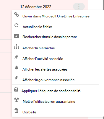 Appliquer l’étiquette de confidentialité.