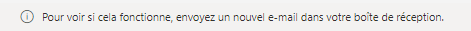 Capture d’écran des instructions qui vous indiquent comment tester votre flux.