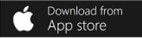 Capture d’écran du bouton Télécharger l’application mobile Power Automate pour iOS depuis le bouton Apple App Store.