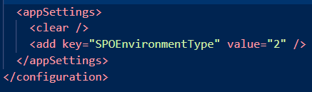 Modifier SPOEnvironmentType