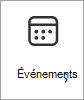 Capture d’écran de l’icône De carte Événements.