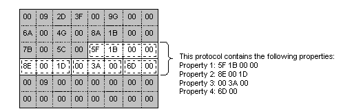 une trame qui contient une instance de protocole