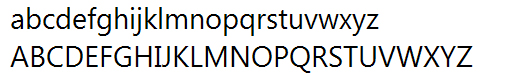 illustration de l’alphabet dans la police de l’interface utilisateur segoe 