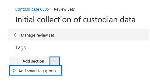 Select "Add smart tag group.".