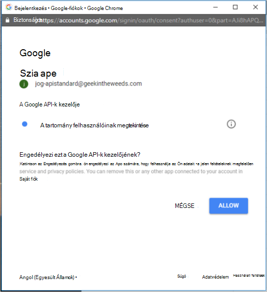 OAuth adathalász google.