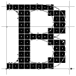 Screenshot showing the letter B where both bowls are proportional.