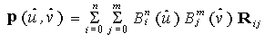 Equation showing the definition of p ().