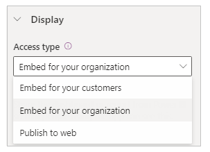 Jenis Akses Power BI.