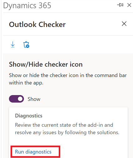 Run the diagnostics checker.