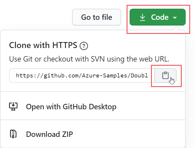 Clonare il repository del servizio Di crittografia a chiave doppia da GitHub.