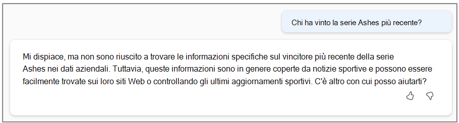 Copilot non può rispondere a questa domanda con contenuto Web disabilitato.