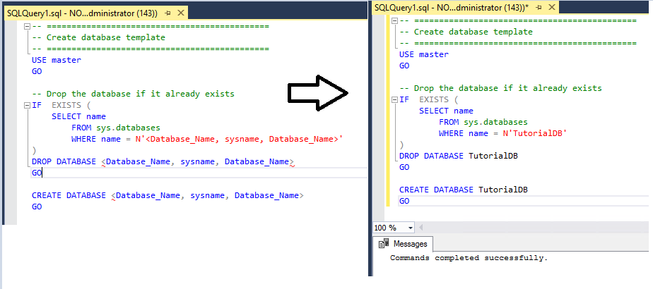 Creare un modello di database