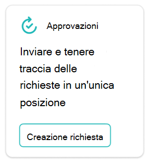 Screenshot di una scheda approvazioni.