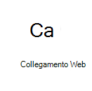 Screenshot dell'icona della scheda collegamento Web con un collegamento ad altre informazioni.