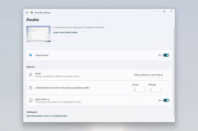 PowerToysAwake screenshot