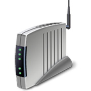 'immagine di un'icona del router wireless