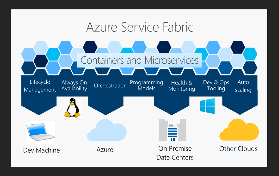 Azure Service Fabric のスクリーンショット