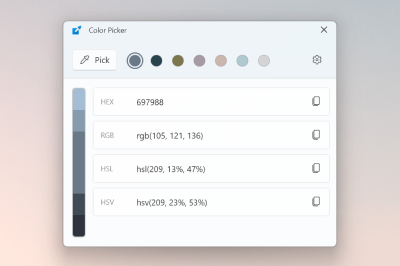 Color Picker のスクリーンショット