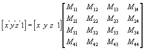 点を別の点に変換する式