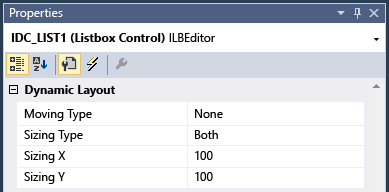 Dynamic Layout Settings.