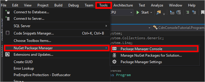 Manage Nuget Packages