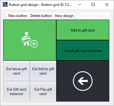 Completed button layout.