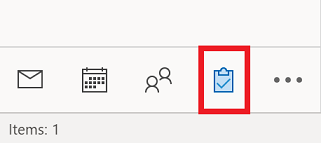 Gå til oppgavene i Microsoft Outlook.