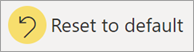 Schermopname van het pictogram Opnieuw instellen op standaardpictogram.