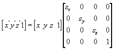 vergelijking van een schaalmatrix voor een nieuw punt