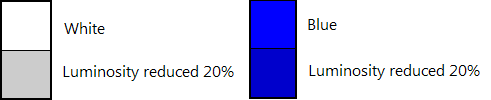 illustratie met effecten van verminderde helderheid 