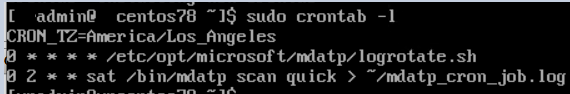 Zrzut ekranu przedstawiający stronę z danymi mdatp systemu Linux.