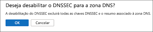 Captura de tela do status do DNSSEC.