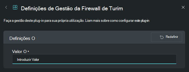 Imagem das definições da Gestão da Firewall do Tufin