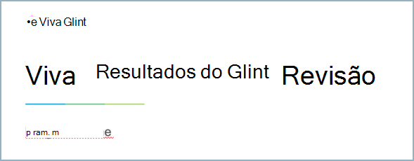 Captura de ecrã da página de rosto de um modelo personalizado do PowerPoint.