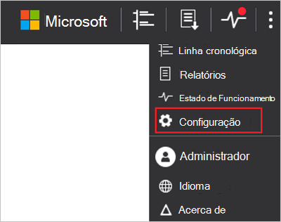 Definições de configuração do ATA.