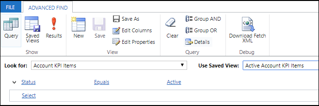 Captura de ecrã da visualização de dados de KPI na Localização Avançada.