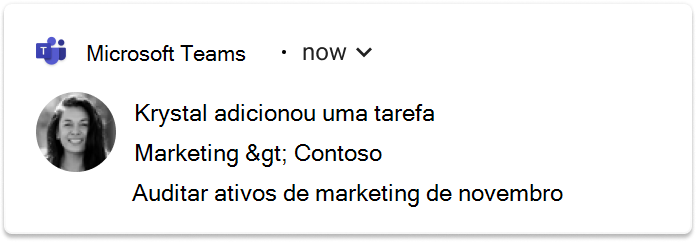 A captura de tela mostra as notificações do feed de atividades em um Andriod.