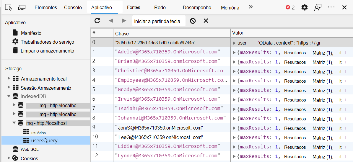 devtools indexedDB