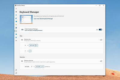 Keyboard Manager captura de tela