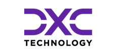 Screenshot of DXC logo.