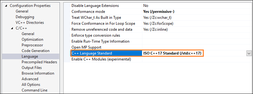 ISO 17 Option