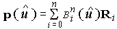 Equation showing the definition of p ().