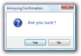 screen shot of 'are you sure?' confirmation 