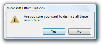 screen shot of 'dismiss these reminders?' 
