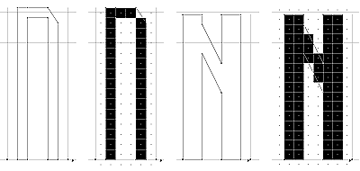 Example of shape modification