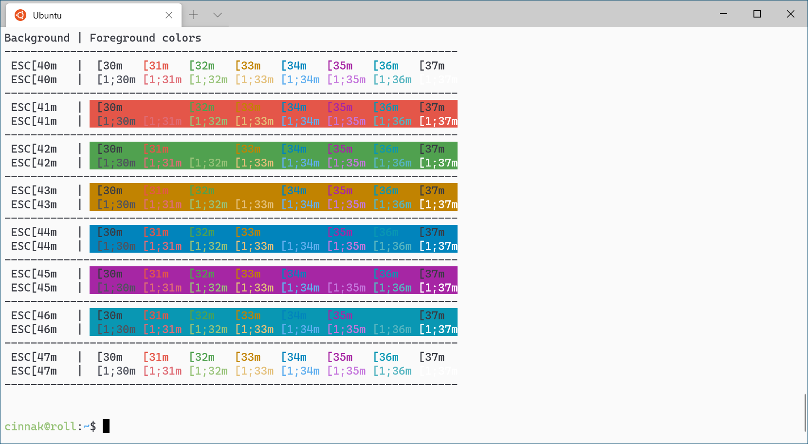 Windows Terminal One Half Light color scheme