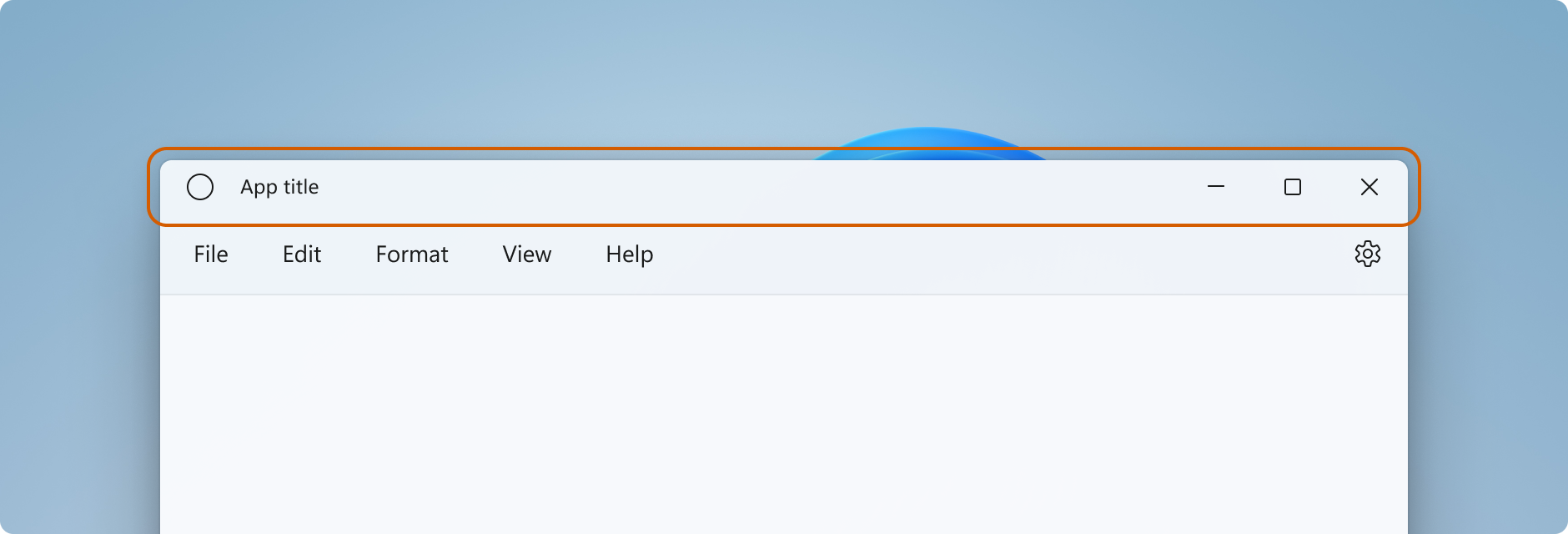 A Windows app showing the title bar
